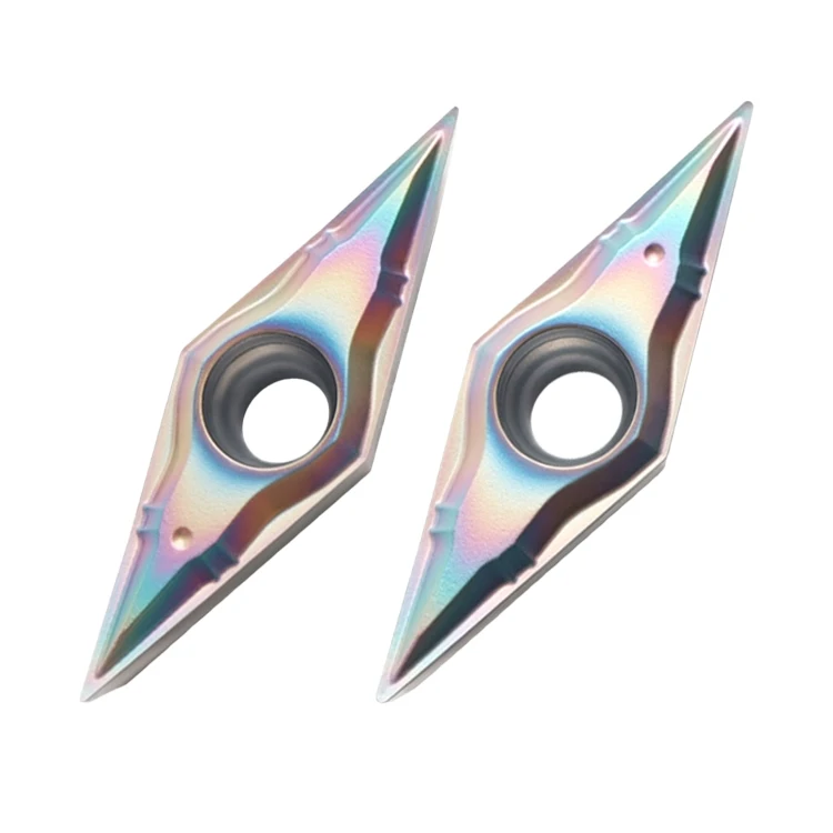 35 Degree Diamond Shaped CNC Blade VCGT110301-DF DH55M Hardened Steel Special Precision Turning Tool Head OEM
