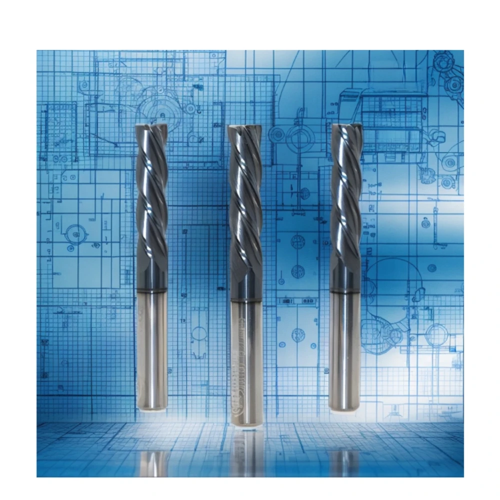 6 Flute PCD Flat End Mill Ball Nose Fraise Toupie Pour Moulures Et Plates Bandes Keywords Fresa End Mill AlTin Coated CNC