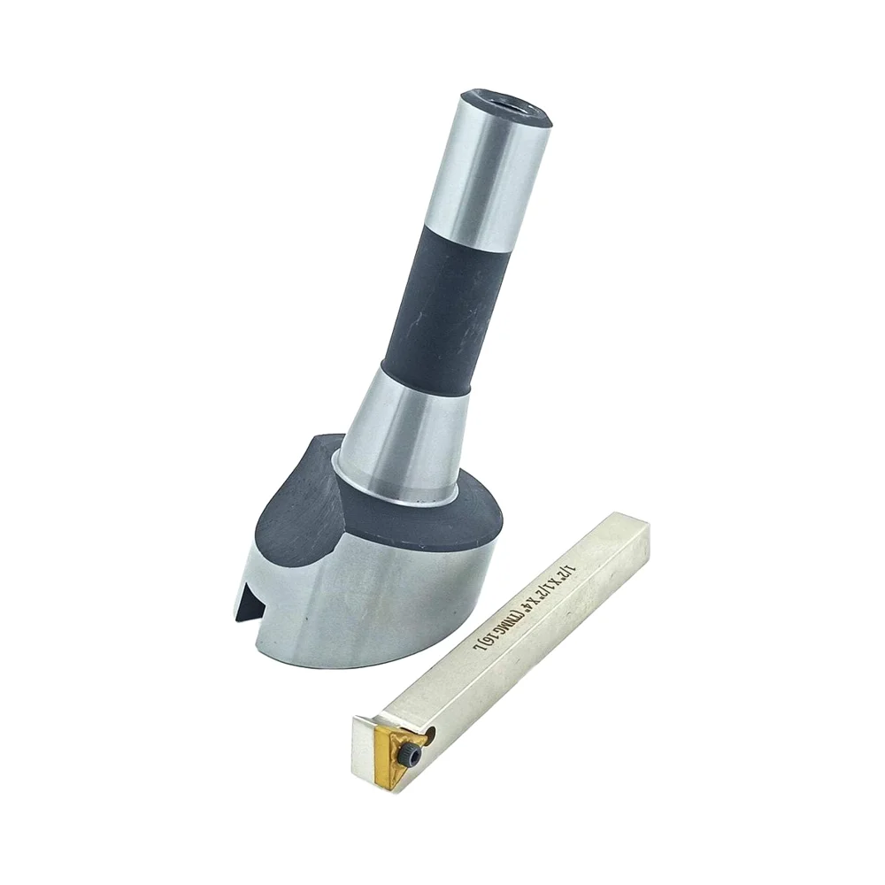 AMJ 2.5 Inch Large Head R8 Handle Fly Cutter Model BT-FLYCUT Indexable Fly Tool OEM Customizable Carbide 45 Helix Angle HRC45