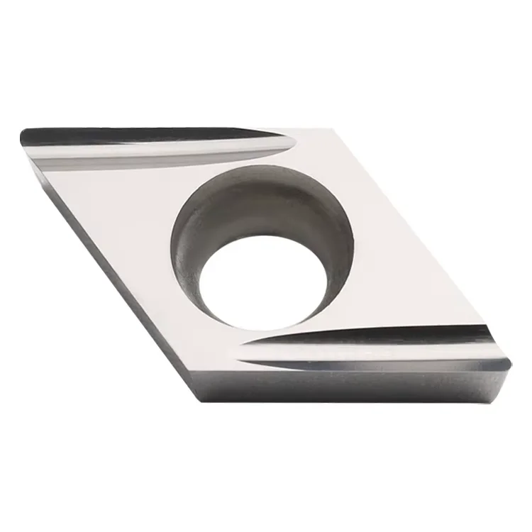 AMJ 55 Degree Stainless Steel Diamond Fine Turning Insert Ceramic Rhombus Shape Digital Control CNC Machine Tool DCGT070201L-U