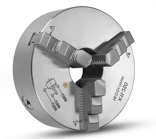 AMJ Adjustable Pneumatic Steel Three Jaw Self-Centering Chuck K11-250 for Lathe Machine