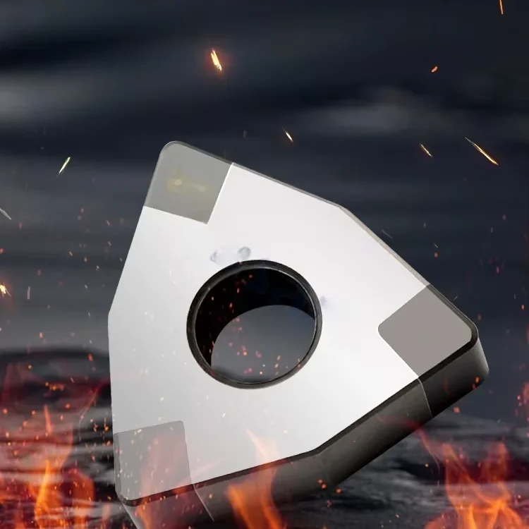 AMJ Boron Nitride Diamond CNC Turning Blade WNMG08 35 Degree Hardened Steel Special VNMG16 Cast Iron OEM Peach Shape
