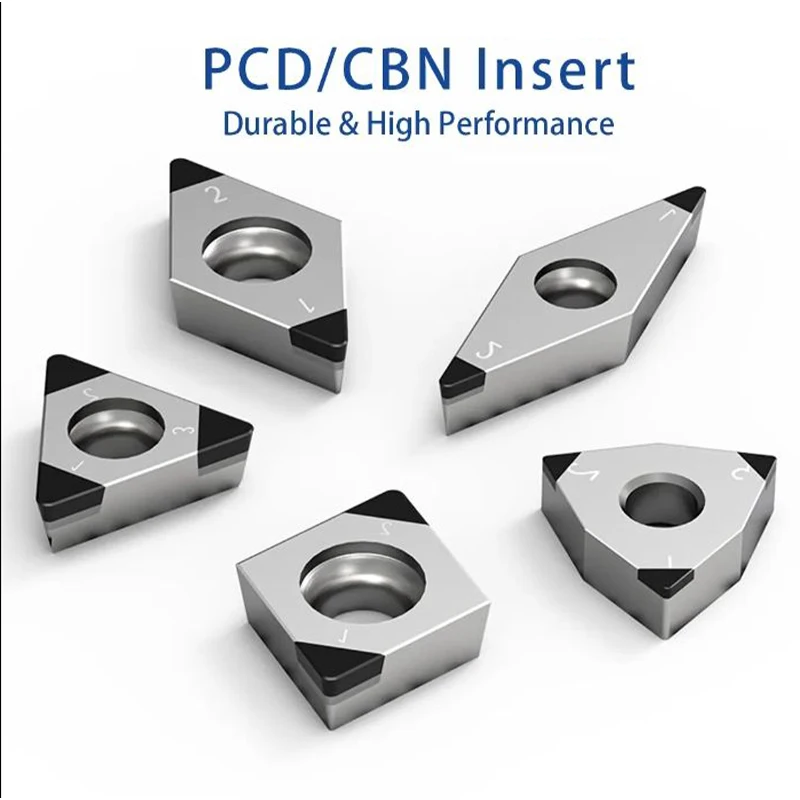 AMJ CCGW09T312-1F NEHB100 High Strength Carbide PCD Inserts External Turning Tool HRC60 Diamond Shape OEM Customizable