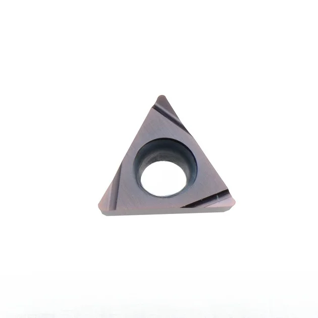 AMJ CNC Triangle Carbide Turning Insert TPGH080202L-FS VP15TF OEM Digital Control for Cast Iron & Steel Cutting