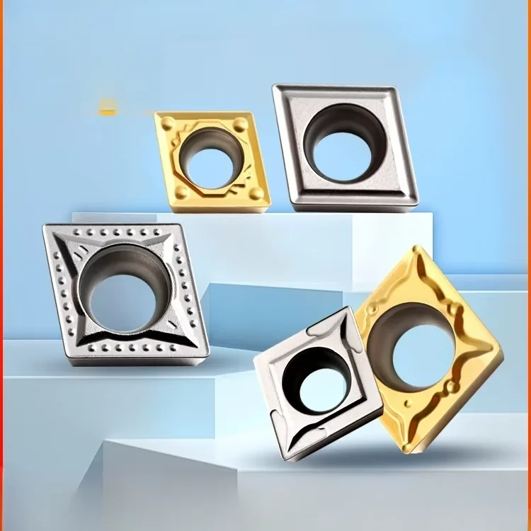AMJ Ceramic CNC Blade CCMT060204-24 DC3000 Rhombus Diamond Inner Hole Rough Boring Tool Turning Insert