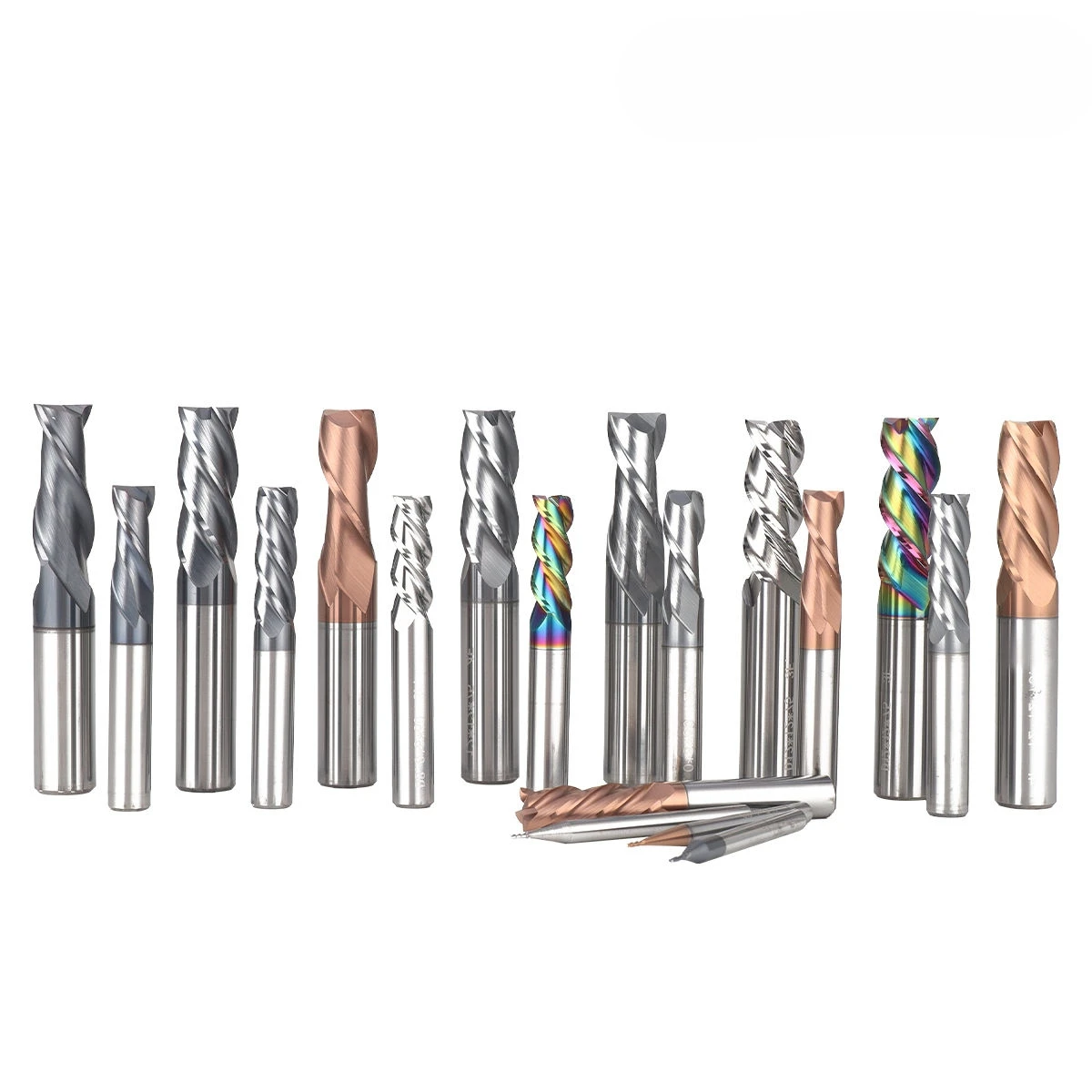 AMJ Customizable 4mm 4-Flute High Speed Steel End Mill Cutter with AlTin Coating for Conventional Milling OEM/ODM/OBM Support