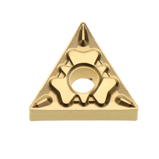 AMJ Genuine Triangle PVD Coated Cemented Carbide CNC Blade TNMG160404HQ for External Turning Tools Lathe Cast Iron Stainless ODM