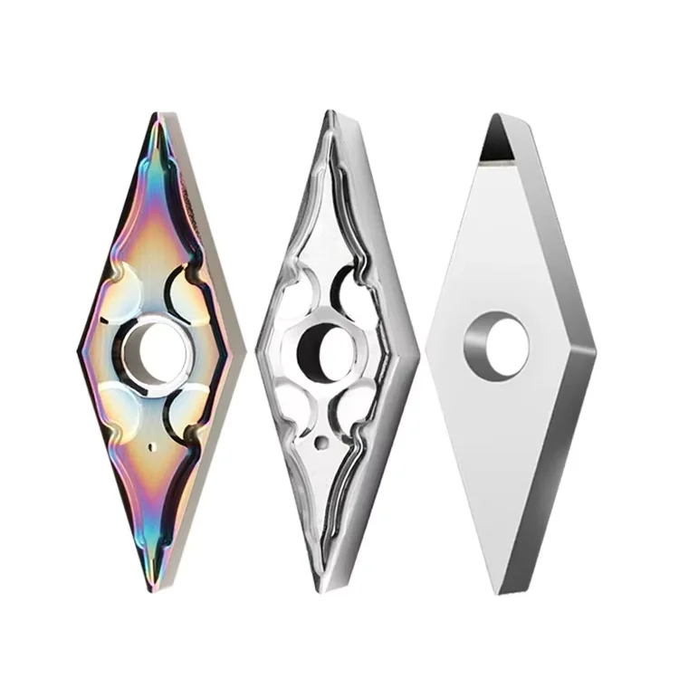 AMJ PCD Diamond Blade for Aluminum VNMG160402-HA H02 Degree Diamond Outer Circle Alloy Turning Tool