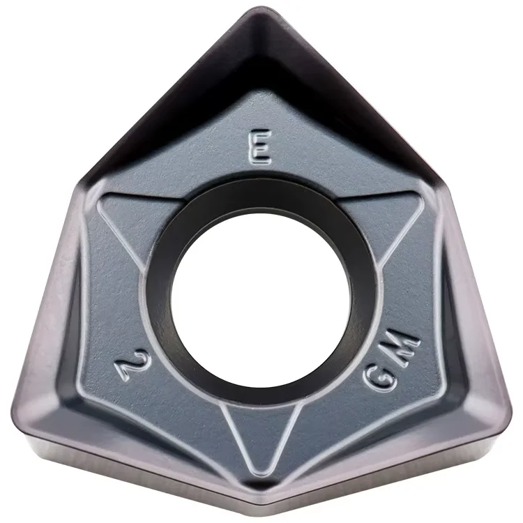 AMJ WNMU040304FM Carbide Insert Heavy Cutting Fast Feed Milling Blade Cast Iron Internal Turning Insert with Hexagonal Boxed