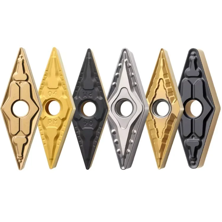 CNC Blade for Steel Parts VNMG160404-TM35 Degree Diamond Outer Circle Alloy Machine Clamp Turning Insert