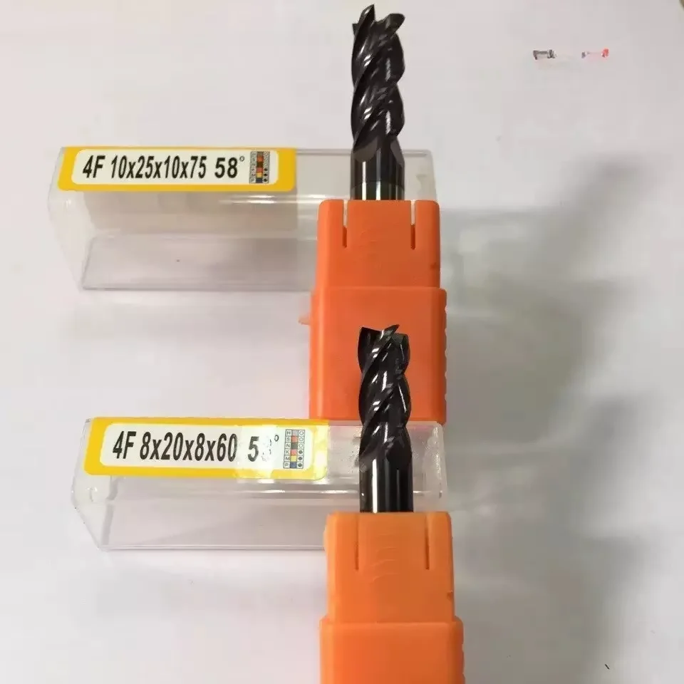 Carbide Milling Cutter Jinfeng High Precision AlTin Coated 58 Degree Custom ODM Support 3/4/5/6/8/10/12 Sizes