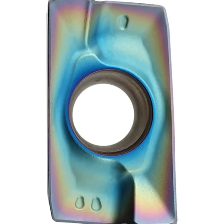 Colorful Quenching Steel RPMT1003MO-TT DH55 Nano Blue Milling Cutter R5 R6 Grain Turning Insert CNC ODM