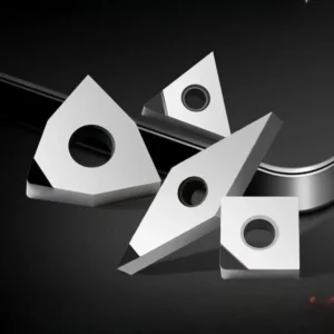 AMJ PCD Diamond Blade WNMG080402 Peach Shaped CNC Turning Tool Digital Control Gemstone Cutting Head