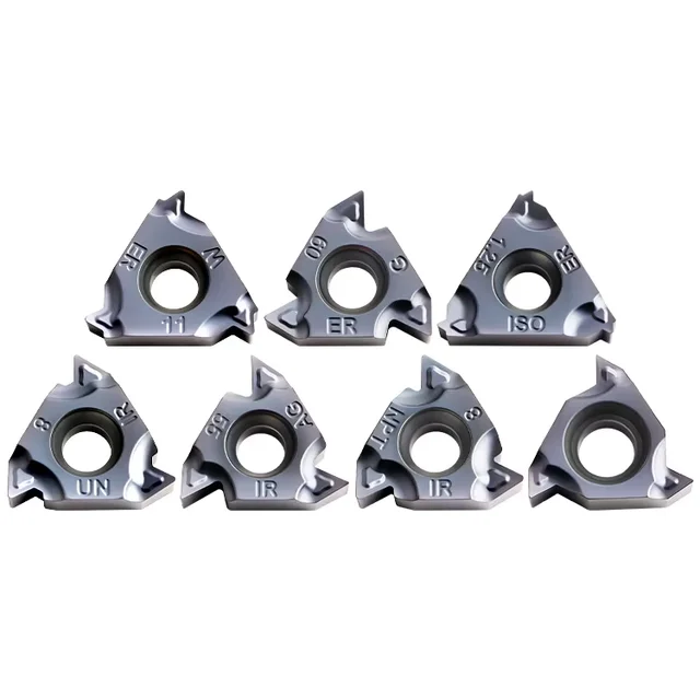CNC 16ER Inch Pipe Thread Cutter Head Stainless Steel 60 Degree Internal External Thread Blade PVD 11IR Metric Grain Knife