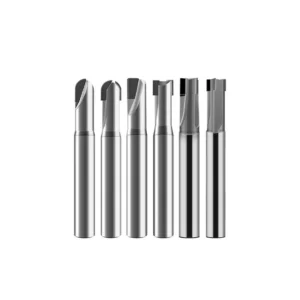 PCD CNC Diamond Milling Cutter Carbide Single Edge AlTin Coated HRC45 3-Flute Acrylic Gemstone Customizable OEM