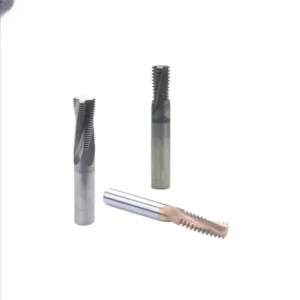 Integral Carbide TiCN Coated HRC60 3-Flute Thread Milling Cutter Full Buckle 3 Buckle Options M3*0.5/M4*0.7/M5*0.8/M6*1.0 ODM