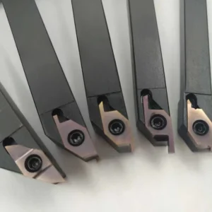 AMJ CSVR08 NC Blackening Coated External Grooving Tool Holder for Lathe HRC60 10mm Blade Size Custom Logo Support Can Be