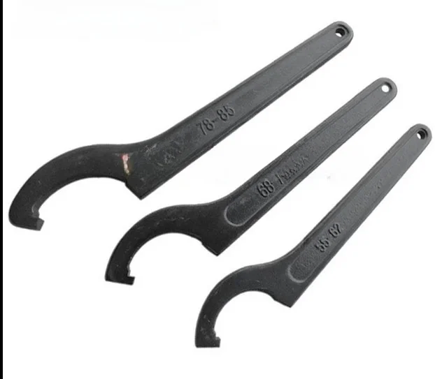 Industrial Grade Stainless Steel Round Nut Wrench with Half Moon Hook 78-85/90-95/100-110 Metric Non-Ratcheting OEM Customizable