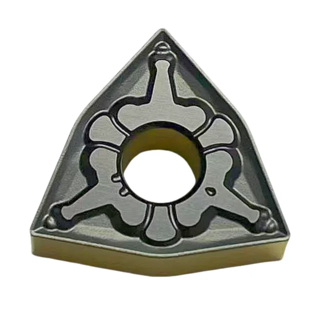 High Cost-performance Dual-color Wear-resistant CNC Blade Peach-shaped WNMG080408-TM Machining Steel Parts Mainland China No
