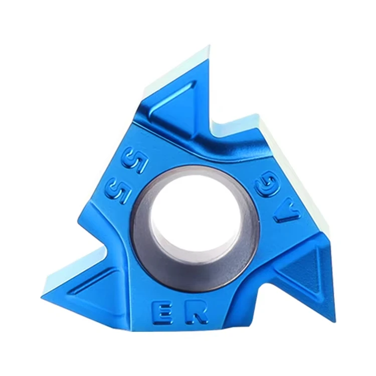 High Temperature PVD Coated Titanium Alloy & Nickel Base CNC Blade 16ERAG55 60HRC Hardened Steel Special Diamond Turning Insert