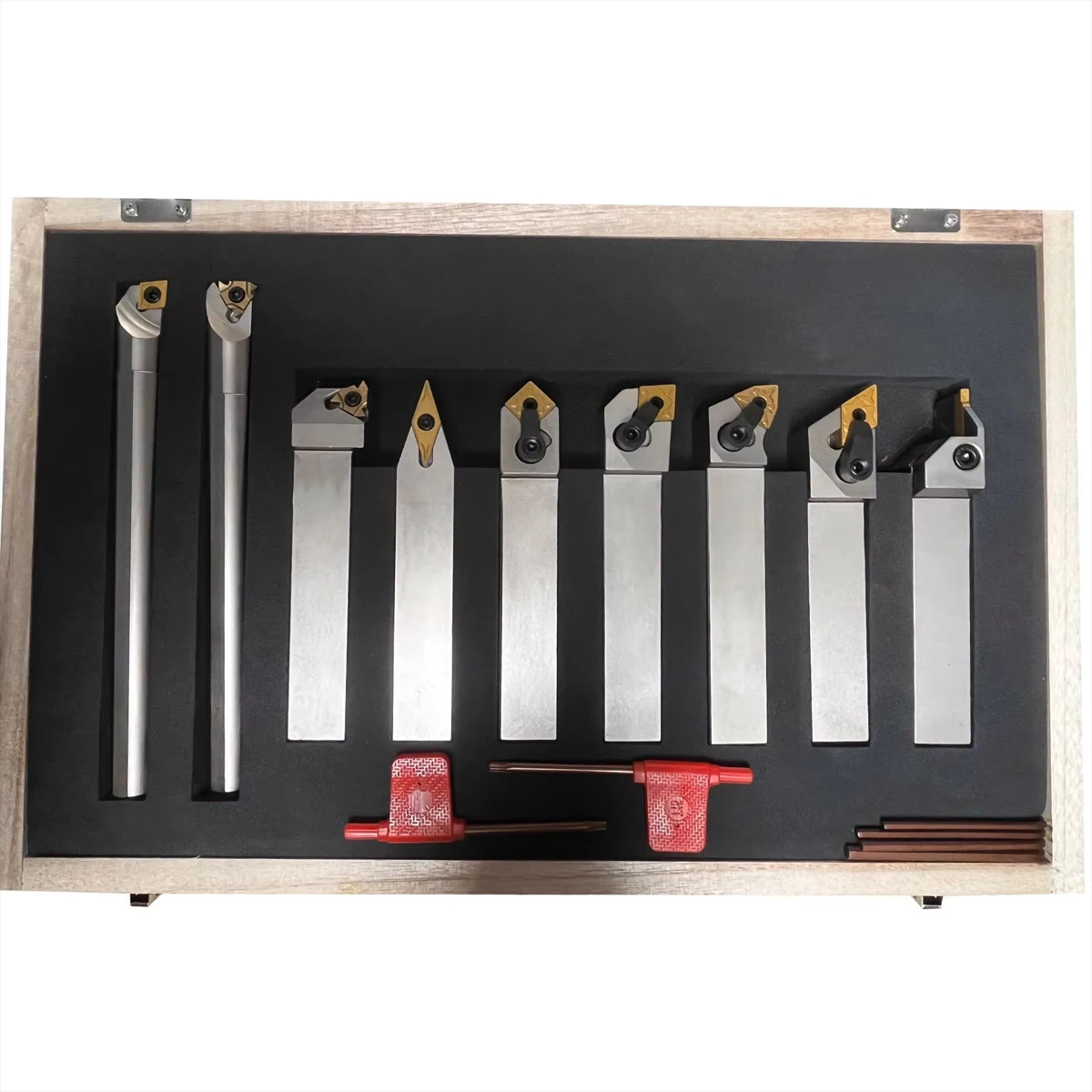 Mechanical Turning Tools Set Tool Holders Indexable Lathe Cutting Tools Set with Insert 7pc/9pc Set 16mm 20mm 25mm 32mm
