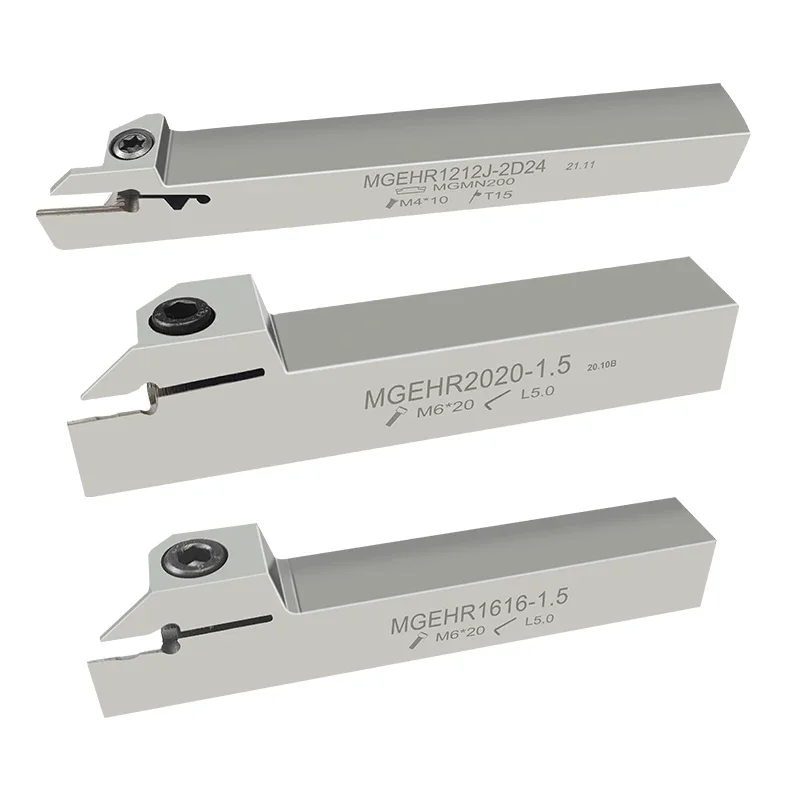 Spring Steel Cutoff Tool Holder CNC Turning Tool Holder Hardening Shock-resistant Grooving Tool Holder MGEHR2525-3 Lathe