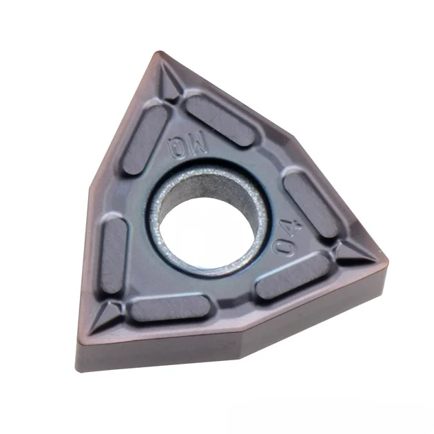 Stainless Steel Genuine CVD/PVD Coated CNC Turning Tool Blade HRC83 Hexagon Shape WNMG080404MQ PR1125