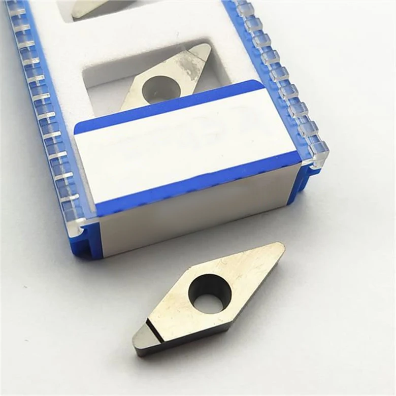VCGT160412 PCD Insert CNC Diamond Turning Blade HRC70 for Lathe Machine Carbide Cast Iron Steel