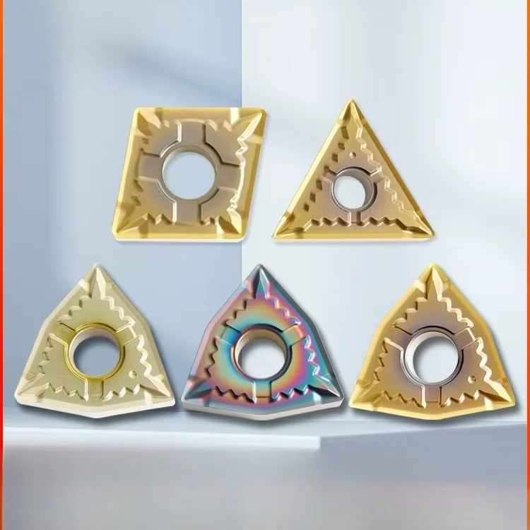 WNMG080404-EA Stainless Steel Peach Shaped Lathe Cutter Head Hardened Titanium Alloy Outer Circle CNC Blade Turning Insert OEM
