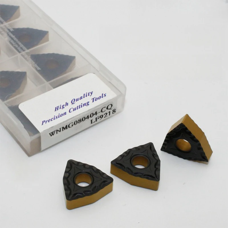 WNMG080408-CQ 9218 Carbide Turning Inserts with CVD PVD Coating HRC83 Hardness for CNC Lathe Machine